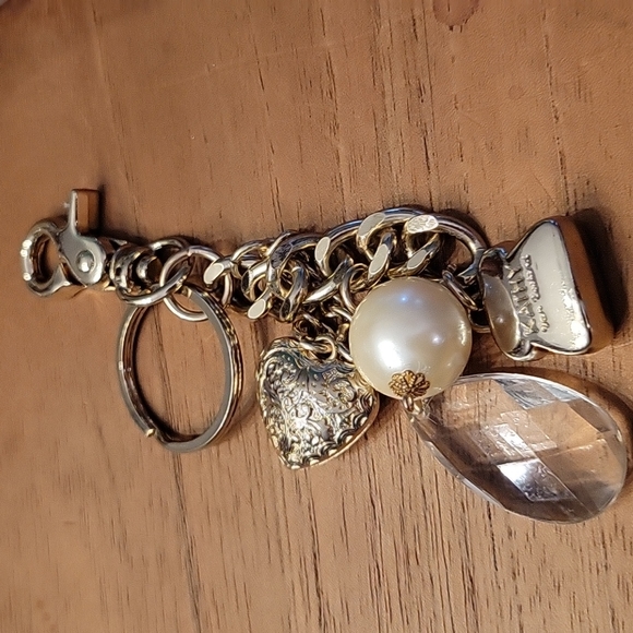 RARE Kathy Van Zeeland silver heart keychain - Picture 3 of 4
